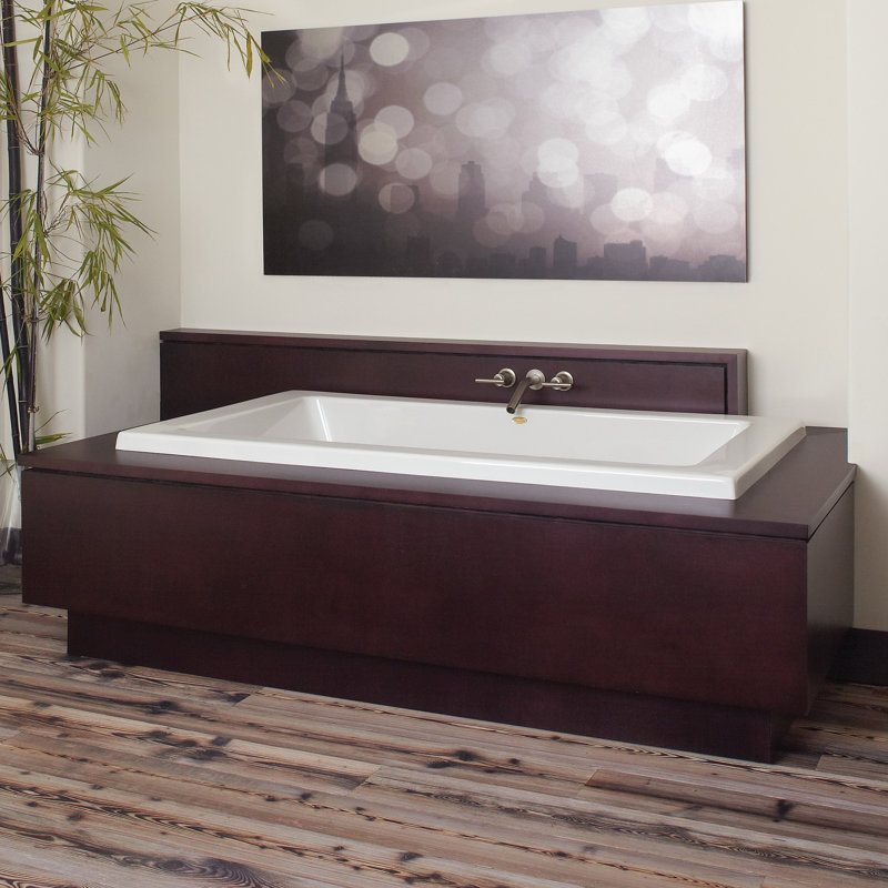 JACUZZI® Sia 72" x 42" Drop In/Undermount Whirlpool Bathtub Perigold
